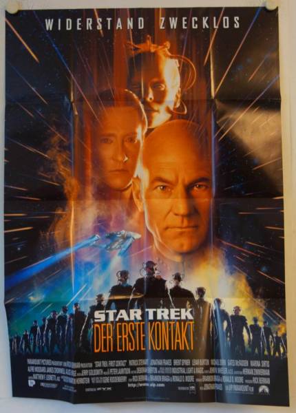 Star Trek: First Contact original release german double-panel movie poster